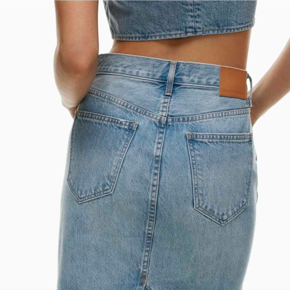 Denim Forum Light Blue Maxi Skirt